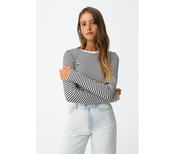 TIFFOSI : T-shirt côtelé ajusté