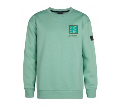 PETROL : T-Shirt Lm avec imprimé Pale Aqua