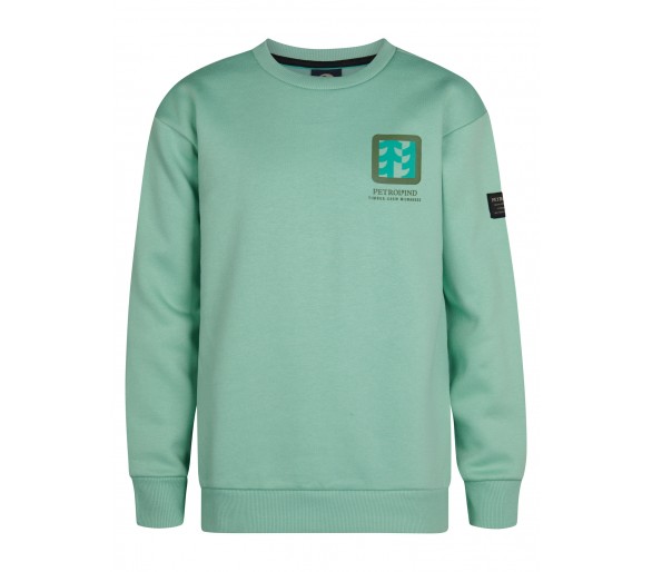 PETROL : T-Shirt Lm avec imprimé Pale Aqua
