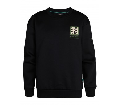 PETROL : T-shirt Lm avec imprimé Deep Black