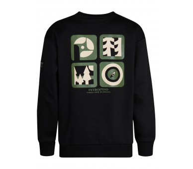 PETROL : T-shirt Lm avec imprimé Deep Black