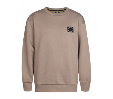 PETROL : Pull col rond en Dusty Brown