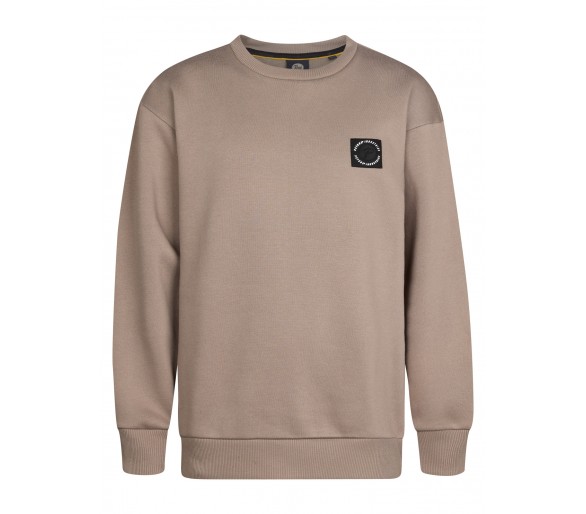 PETROL : Pull col rond en Dusty Brown