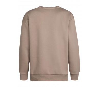 PETROL : Round neck sweater in Dusty Brown