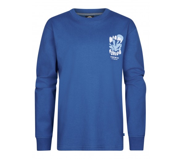 PETROL : Boys T-Shirt LS Round Neck Imperial Blue