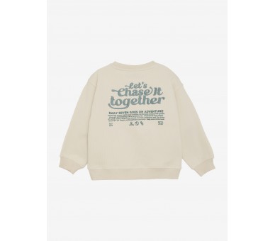 DAILY SEVEN : Oversized trui met rugprint