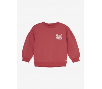 DAILY SEVEN : Trui met geborstelde print