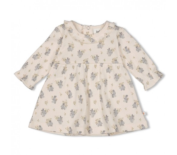FEETJE : Robe rib AOP - Champs de verdure