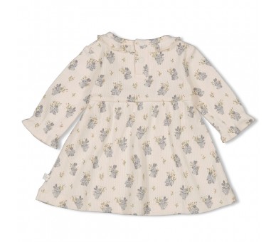 FEETJE : Robe rib AOP - Champs de verdure