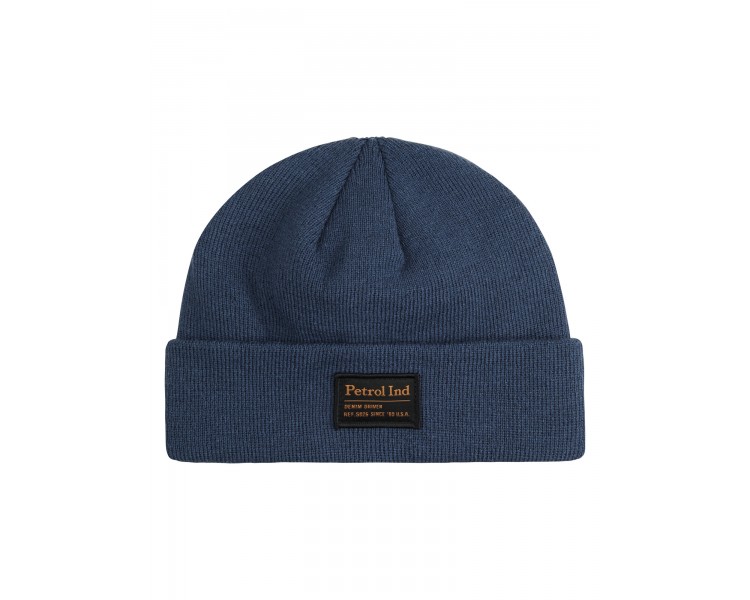 PETROL : Chapeau uni en denim foncé