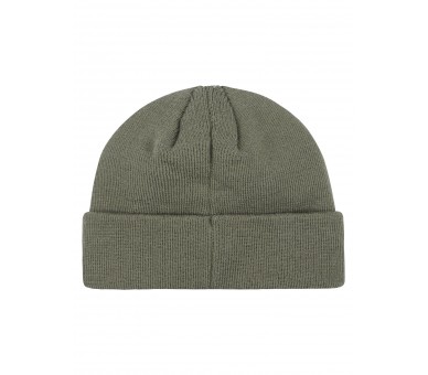PETROL: Plain beanie in Mossy Stone