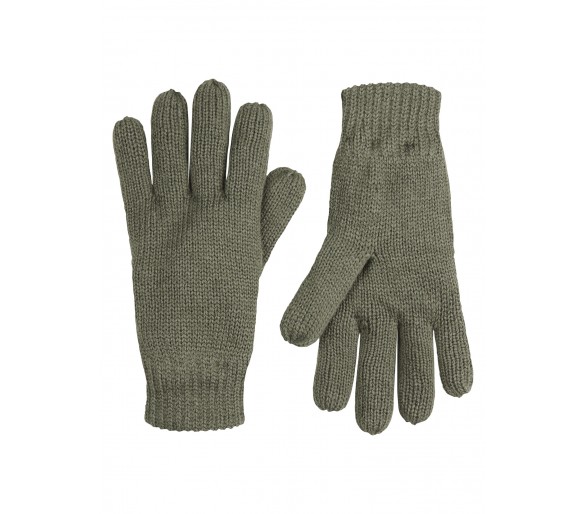 PETROL : Gants unis en Mossy Stone