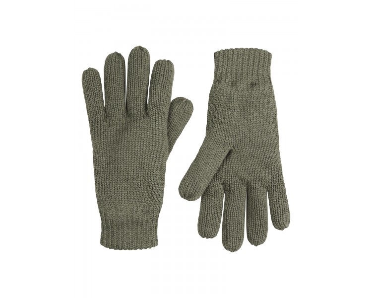 PETROL : Gants unis en Mossy Stone
