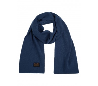 PETROL : Effen sjaal in Dark Denim