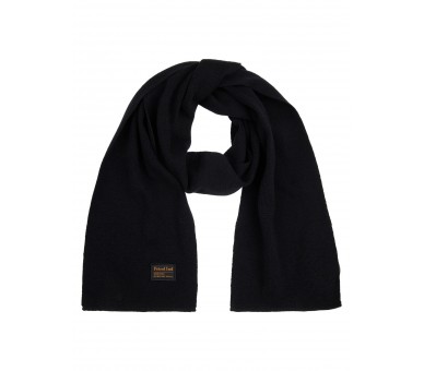 PETROL : Effen sjaal in Deep Black