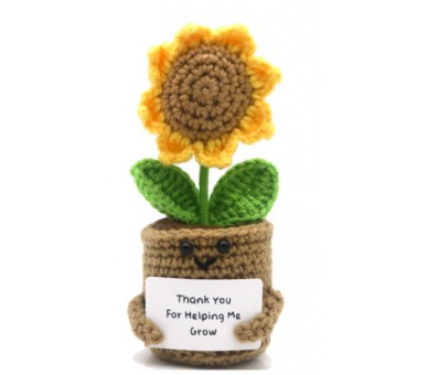 Knitted positive bloemen