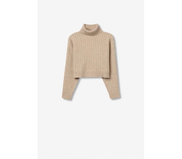 TIFFOSI : Cable knit turtleneck sweater