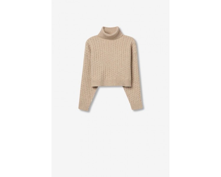 TIFFOSI : Cable knit turtleneck sweater
