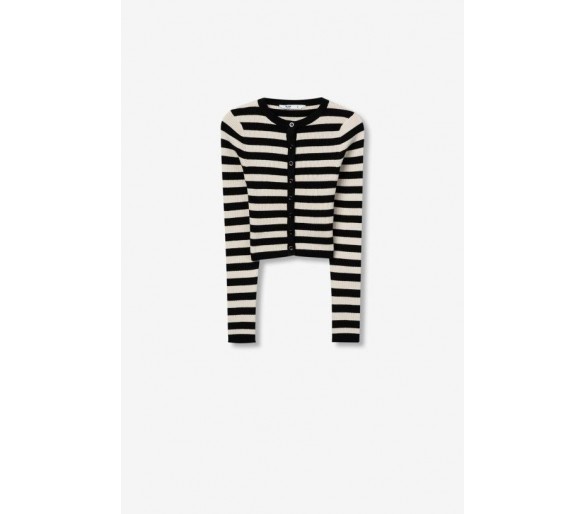 TIFFOSI : Cardigan côtelé à coupe ajustée