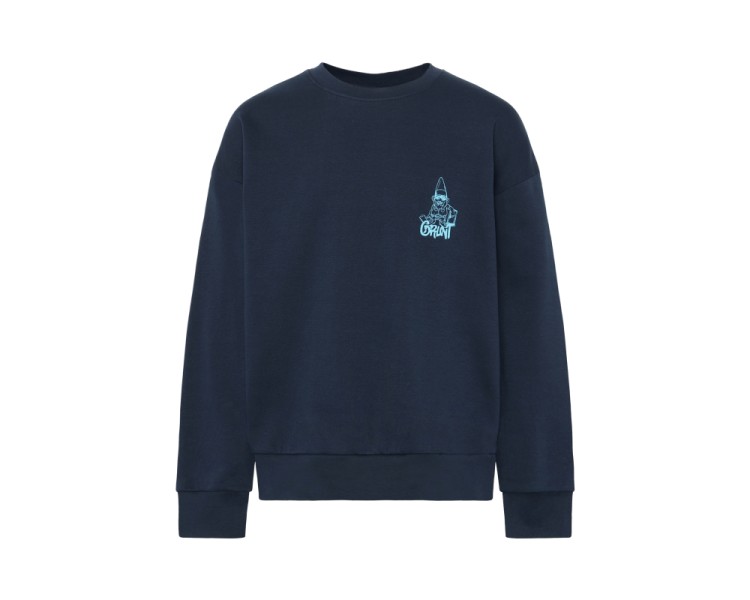 GRUNT : Zachte sweater met print voor en achter
