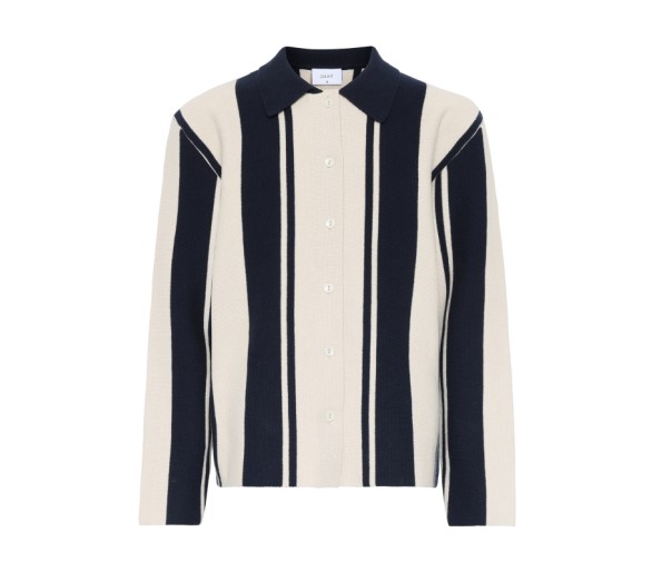 GRUNT : Gebreide cardigan met kraag