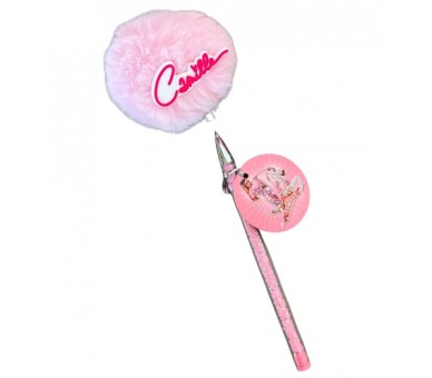 Camille Balpen met pompon Roze