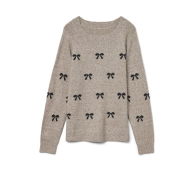 VERO MODA GIRLS : Super zachte pull met strikjes