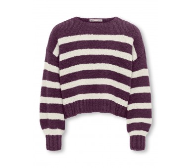 KIDS ONLY : Pull doux à rayures