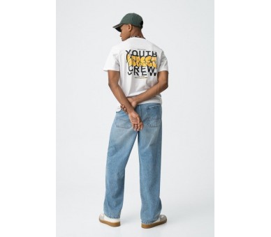 TIFFOSI : Jean coupe skater à cinq poches