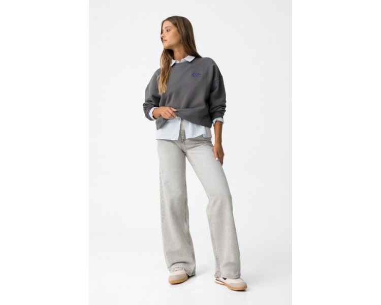 TIFFOSI : Jean taille haute, jambe large