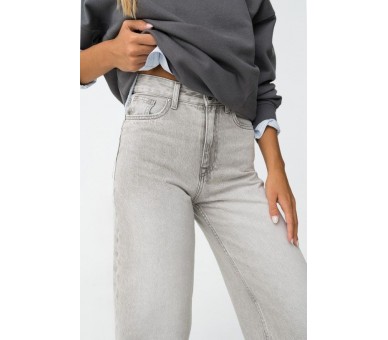 TIFFOSI : Jeans met hoge taille, wijde pijpen