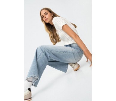 TIFFOSI : Wijde broek met hoge taille