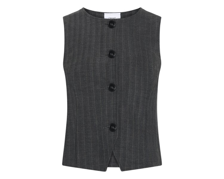 GRUNT : Gillet met fijne streep