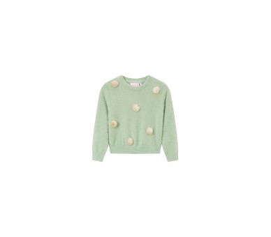 SOMEONE : Zachte pull met bontpompoms
