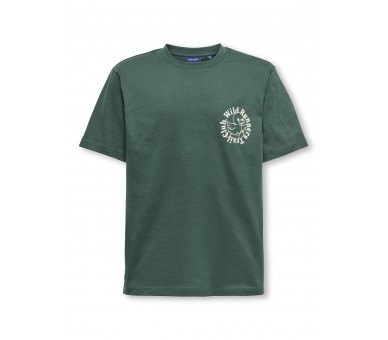 ONLY & SONS : Top t-shirt print voor en achteraan