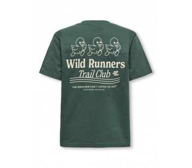 ONLY & SONS : Top t-shirt print voor en achteraan