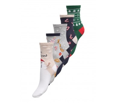 KIDS ONLY : 5 paar kerstsokken in een mooi doosje