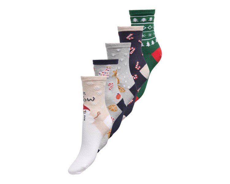 KIDS ONLY : 5 paar kerstsokken in een mooi doosje