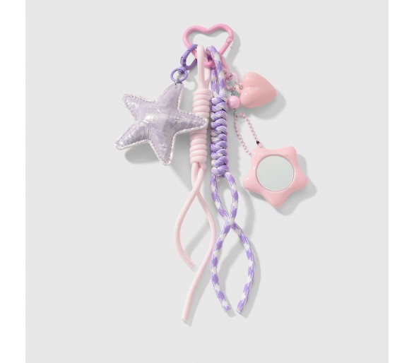 porte-clés met veelkleurige étoile