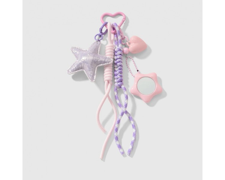 porte-clés met veelkleurige étoile