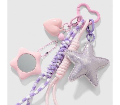 SLEUTELHANGER MET VEELKLEURIGE