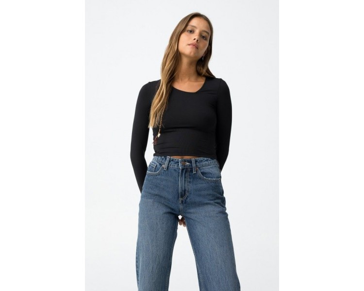 TIFFOSI : Superslank zwart T-shirt