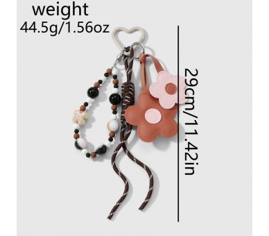 Sleutel of tashanger met bloemen