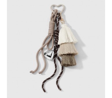 Porte-clés ou bijou de sac avec pompon