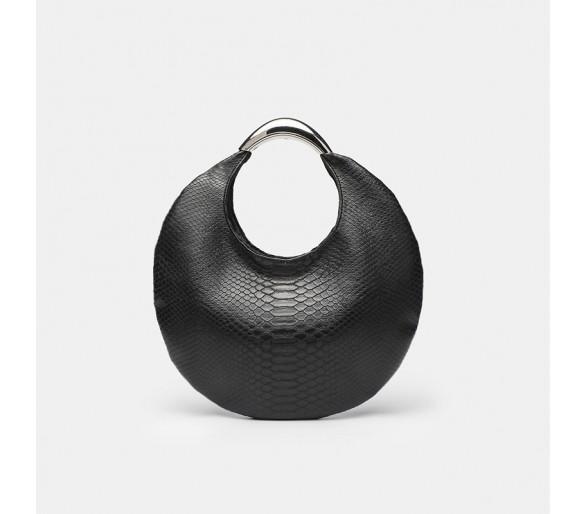 Sac à main rond rétro en PU
