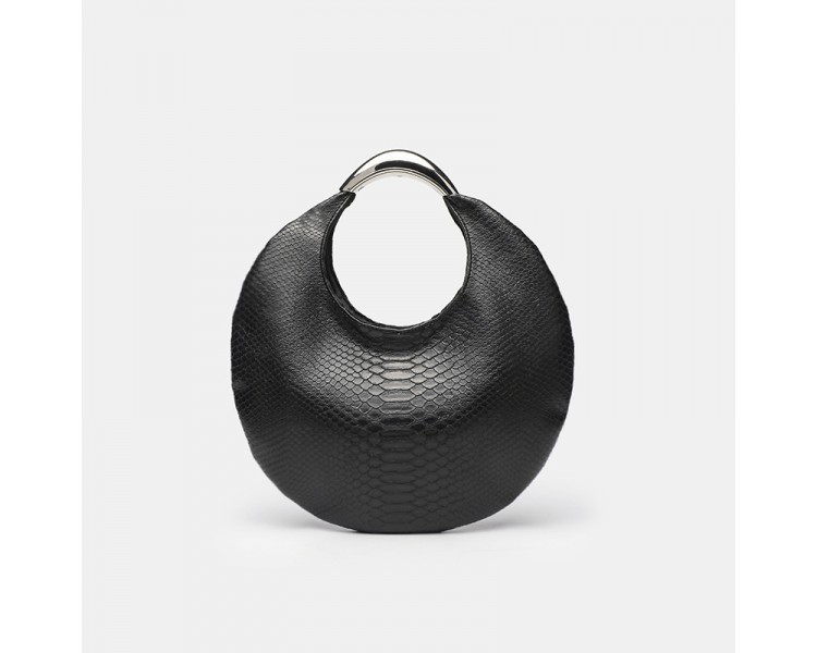 Ronde retro handtas in pu