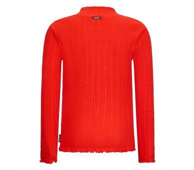 RETOUR : T-shirt lm à fine rayure structurée