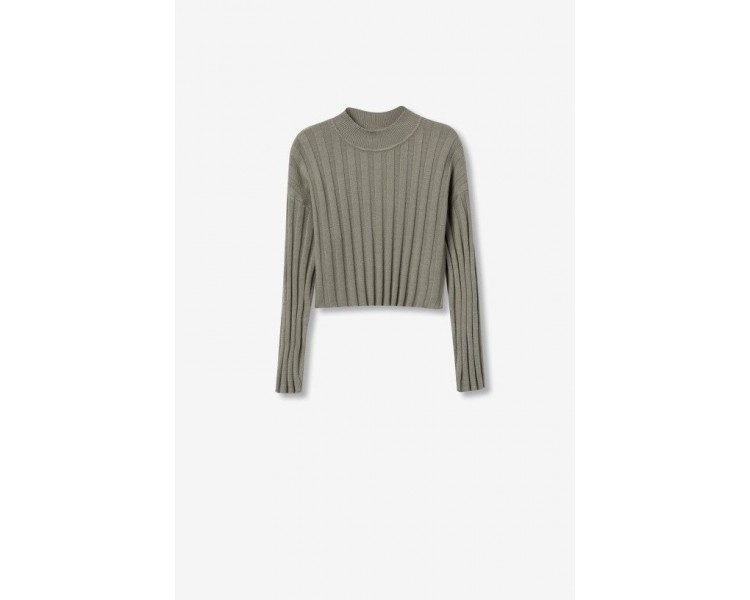 TIFFOSI : Oversized geribbelde trui met hoge hals