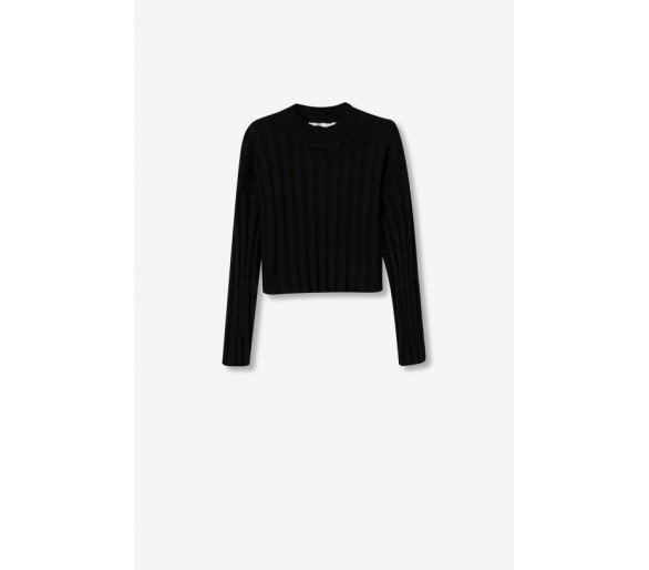 TIFFOSI : Pull oversize en maille côtelée avec col montant
