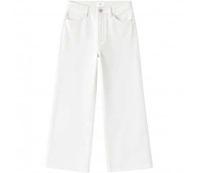 GRUNT: Low-rise White jeans